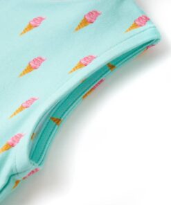 Kinderjurk met trekkoord 92 lichtmint