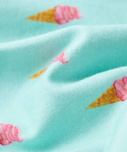 Kinderjurk met trekkoord 92 lichtmint