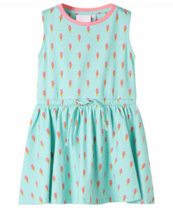 Kinderjurk met trekkoord 92 lichtmint