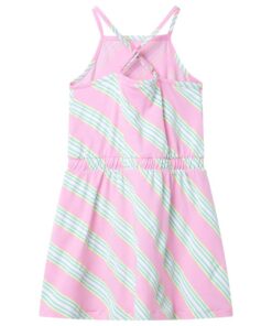 Kinderjurk zonder mouwen met trekkoord 128 roze