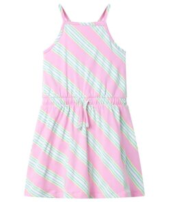 Kinderjurk zonder mouwen met trekkoord 128 roze