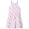 Kinderjurk zonder mouwen met trekkoord 140 roze