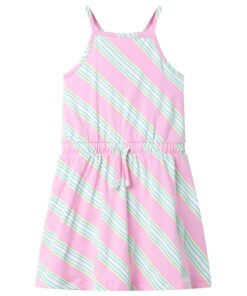 Kinderjurk zonder mouwen met trekkoord 140 roze