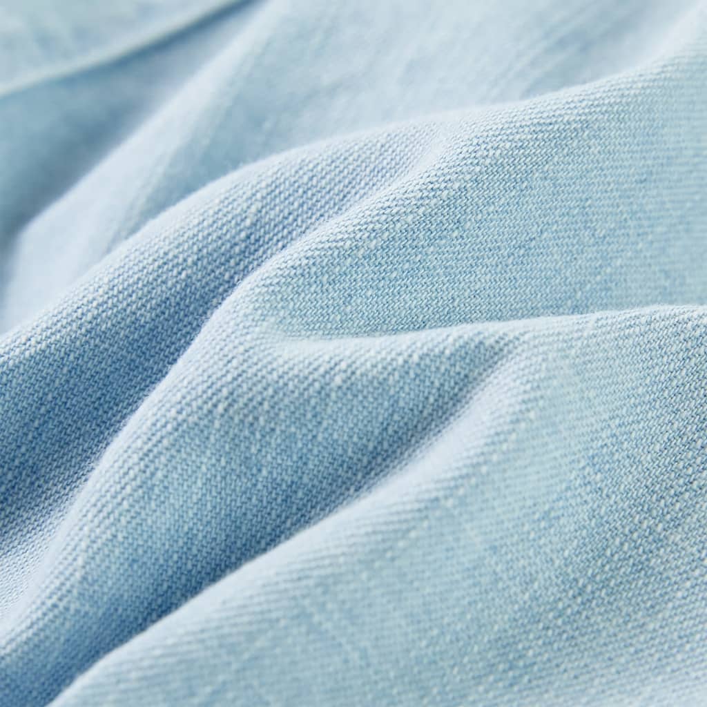 Kinderonesie met korte mouwen 128 zachtblauw - Image 7