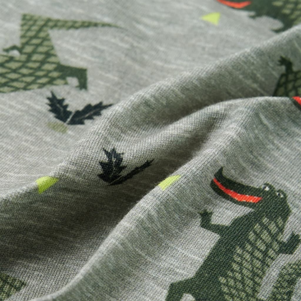 Kinderoverhemd 104 gemêleerd lichtkaki - Image 7