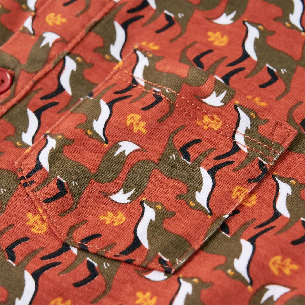 Kinderoverhemd 104 lichtroestkleurig - Image 4