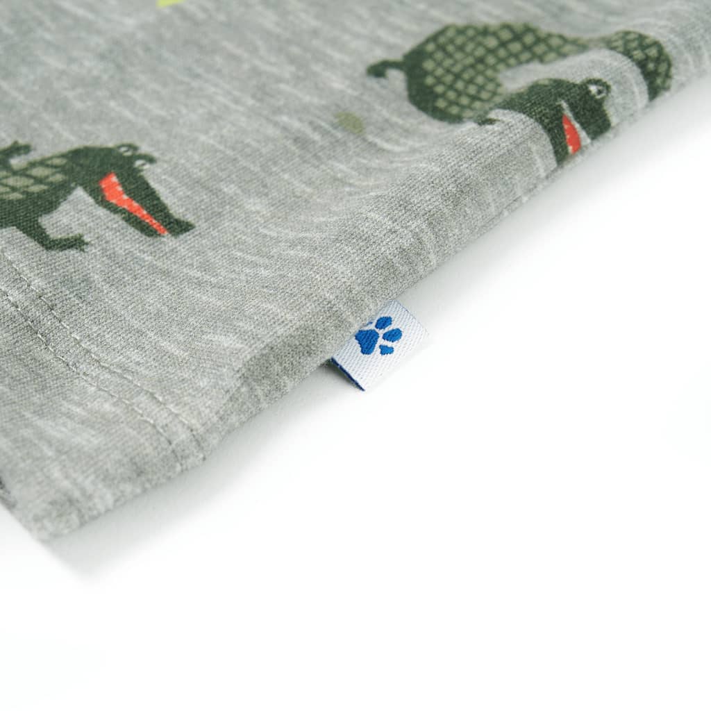 Kinderoverhemd 116 gemêleerd lichtkaki - Image 6