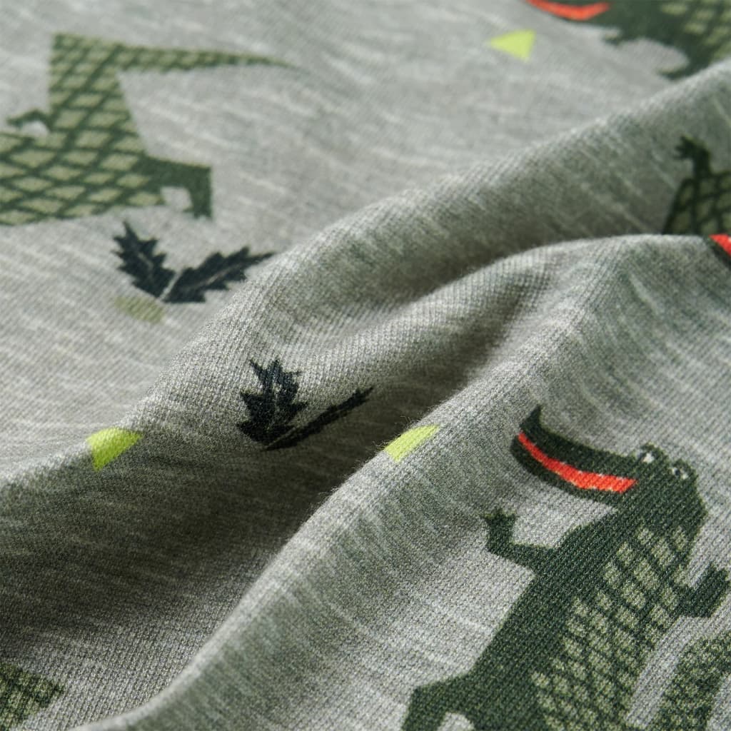 Kinderoverhemd 128 gemêleerd lichtkaki - Image 7