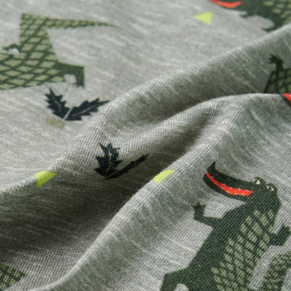 Kinderoverhemd 92 gemêleerd lichtkaki - Image 7