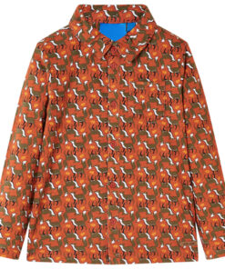 Kinderoverhemd 92 lichtroestkleurig