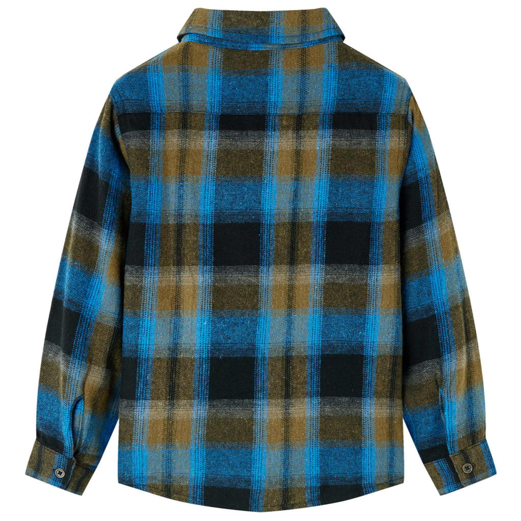 Kinderoverhemd met omgeslagen kraag 140