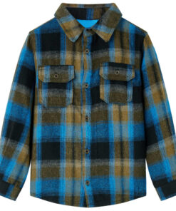 Kinderoverhemd met omgeslagen kraag 140