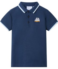 Kinderpoloshirt 104 donkerblauw