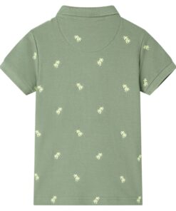 Kinderpoloshirt 104 kakikleurig