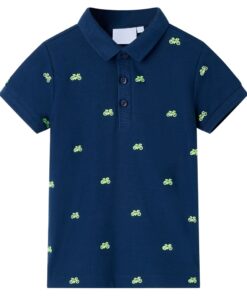 Kinderpoloshirt 104 marineblauw