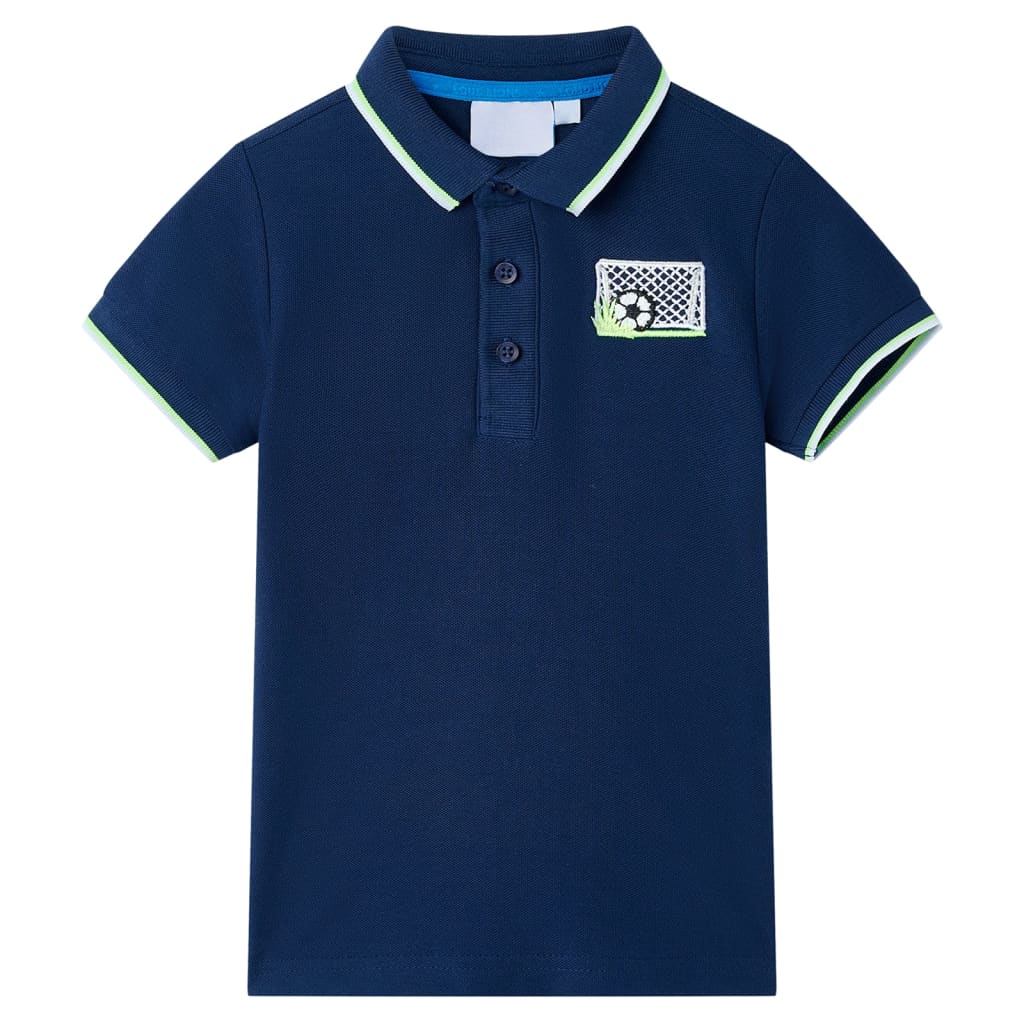 Kinderpoloshirt 104 marineblauw