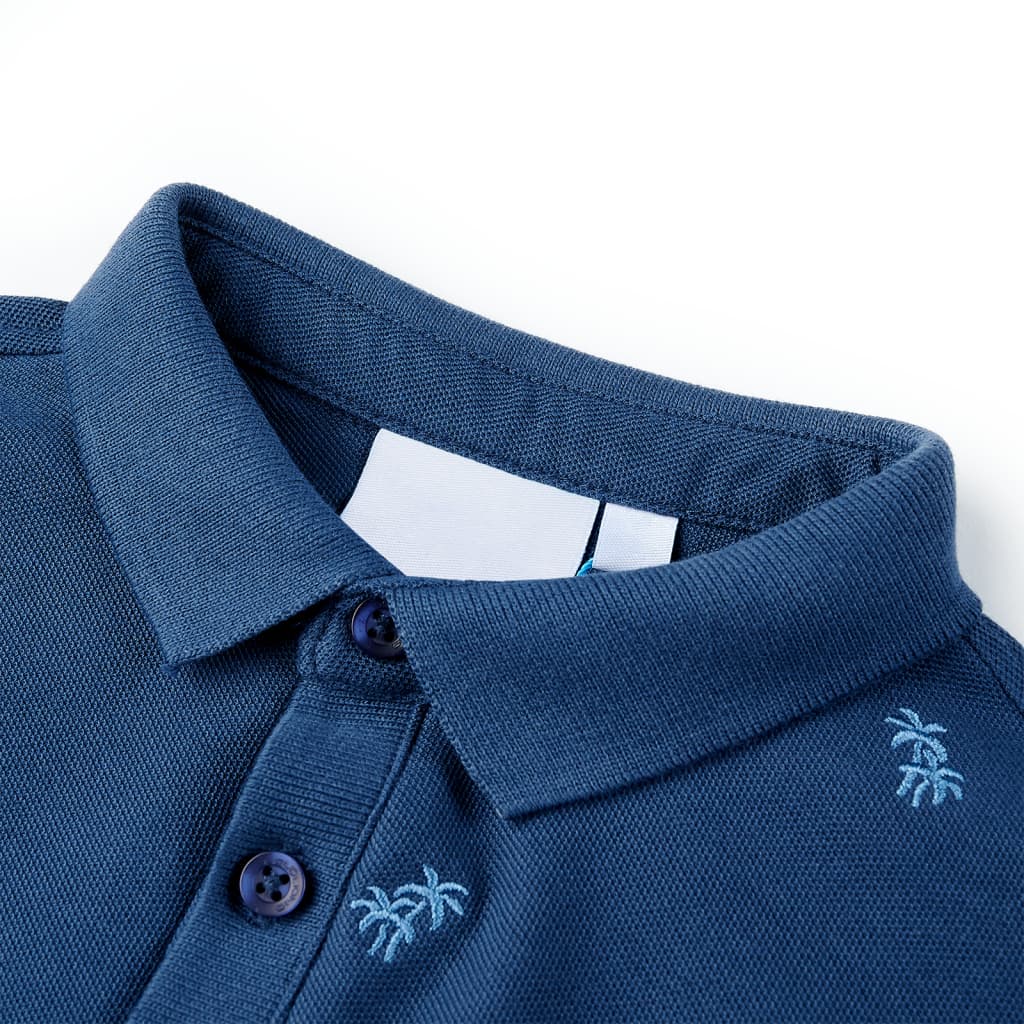 Kinderpoloshirt 116 donkerblauw - Image 3