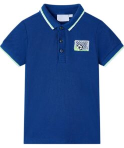 Kinderpoloshirt 116 donkerblauw