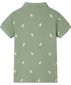 Kinderpoloshirt 116 kakikleurig