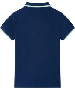 Kinderpoloshirt 116 marineblauw