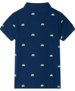 Kinderpoloshirt 116 marineblauw