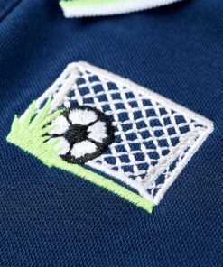 Kinderpoloshirt 116 marineblauw