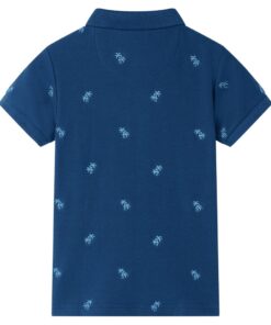 Kinderpoloshirt 128 donkerblauw