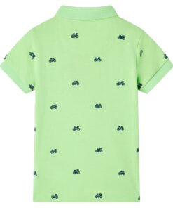 Kinderpoloshirt 128 neongroen