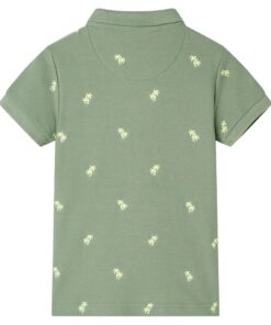 Kinderpoloshirt 140 kakikleurig