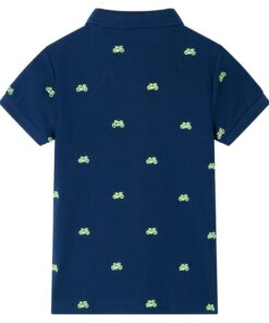 Kinderpoloshirt 140 marineblauw