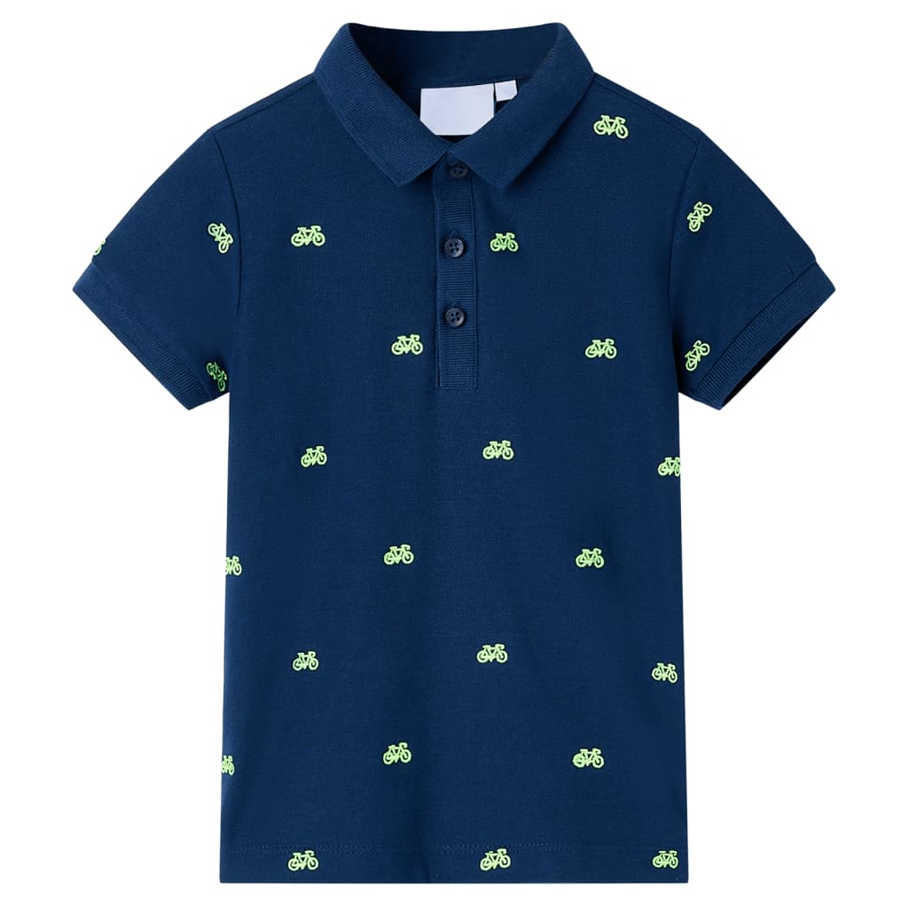 Kinderpoloshirt 140 marineblauw
