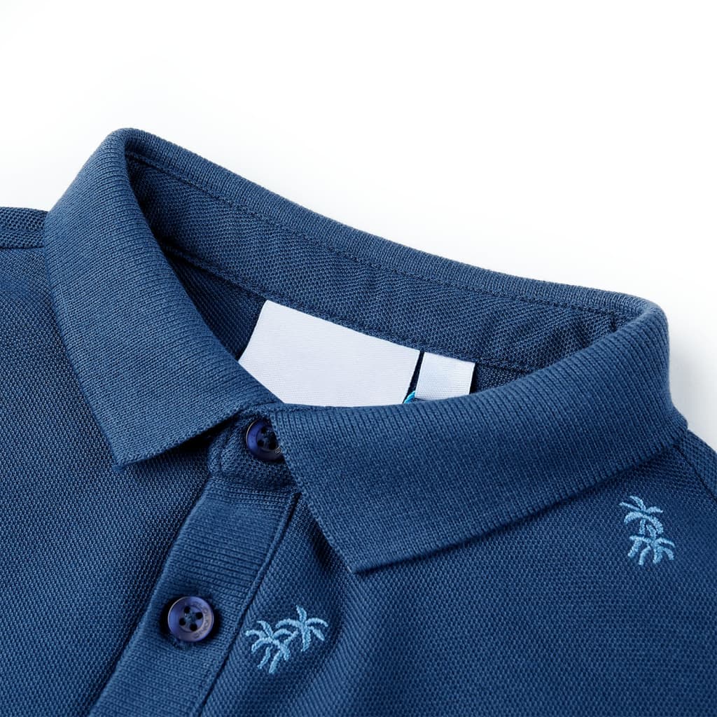 Kinderpoloshirt 92 donkerblauw - Image 3