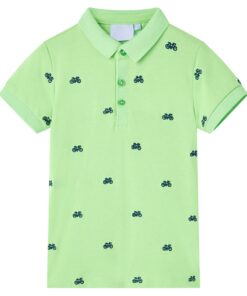 Kinderpoloshirt 92 neongroen
