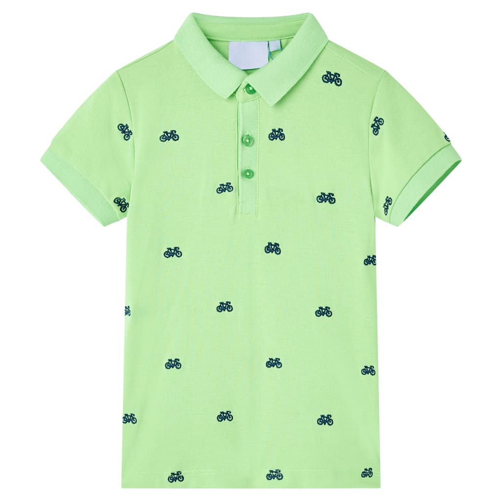 Kinderpoloshirt 92 neongroen