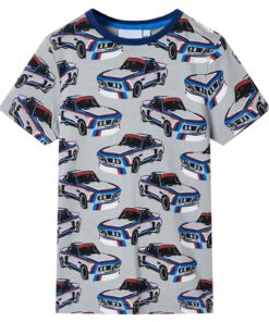 Kinderpyjama met korte mouwen 104 grijs