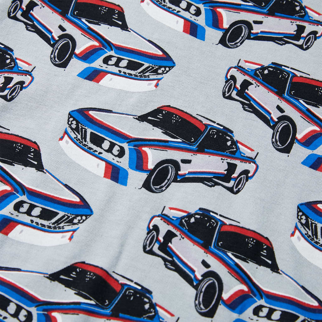 Kinderpyjama met korte mouwen 116 grijs - Image 7