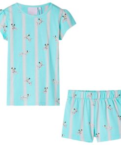 Kinderpyjama met korte mouwen 128 ecru