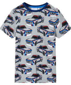 Kinderpyjama met korte mouwen 128 grijs