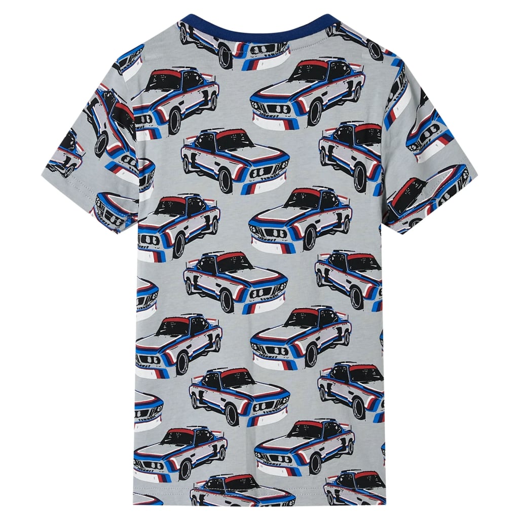 Kinderpyjama met korte mouwen 128 grijs - Image 3