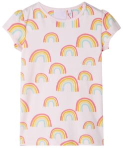 Kinderpyjama met korte mouwen 140 zachtroze