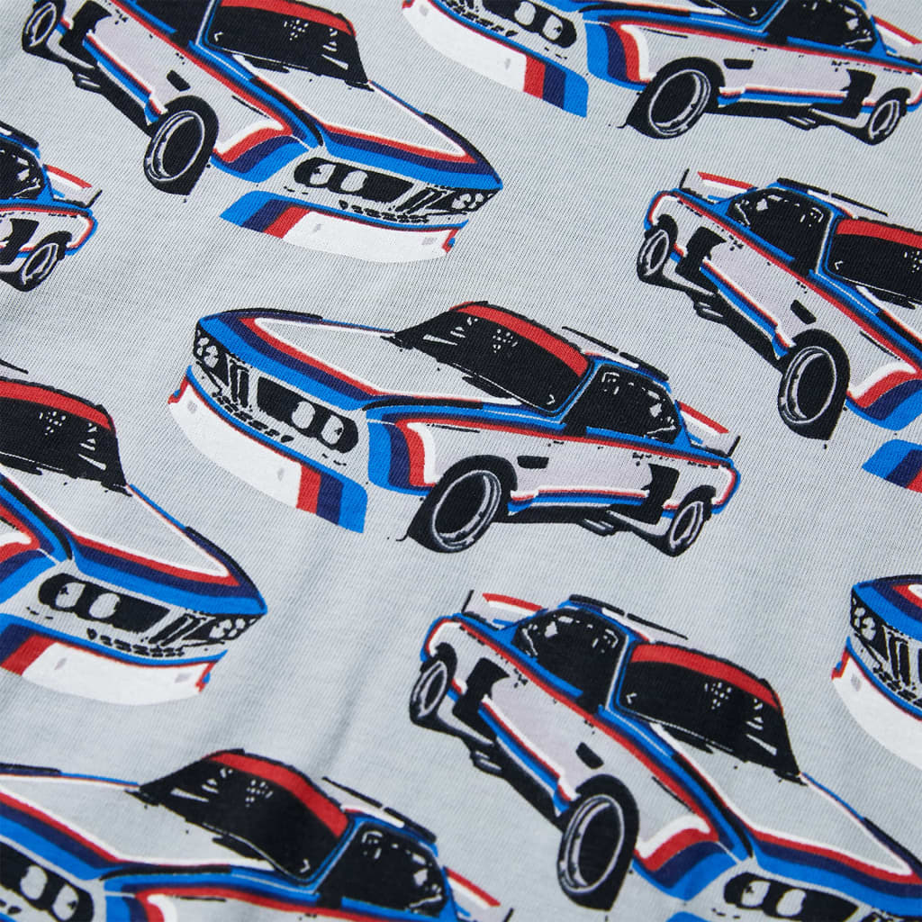 Kinderpyjama met korte mouwen 92 grijs - Image 7