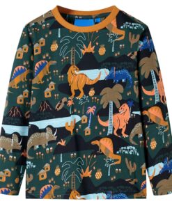 Kinderpyjama met lange mouwen 116 donkergroen