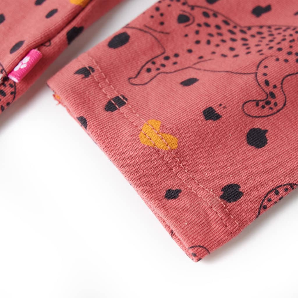 Kinderpyjama met lange mouwen 128 oudroze - Image 7