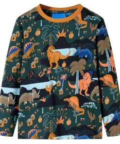 Kinderpyjama met lange mouwen 92 donkergroen