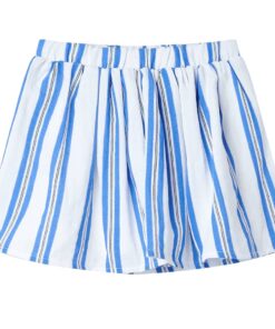 Kinderrokje 104 kobaltblauw en wit