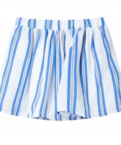 Kinderrokje 128 kobaltblauw en wit