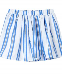 Kinderrokje 128 kobaltblauw en wit