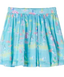 Kinderrokje geplooid 116 lichtzeeblauw