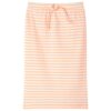 Kinderrokje recht met strepen 104 fluorescerend oranje