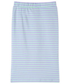 Kinderrokje recht met strepen 116 felmintkleurig